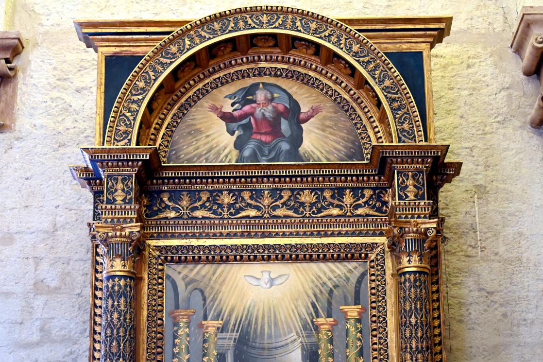 Benedetto Nucci (1490–1589), Pfingsten, Gubbio, Pinacoteca Comunale im Palazzo dei Consoli, Obergeschoss Saal 4, 1563, Bild 3/4