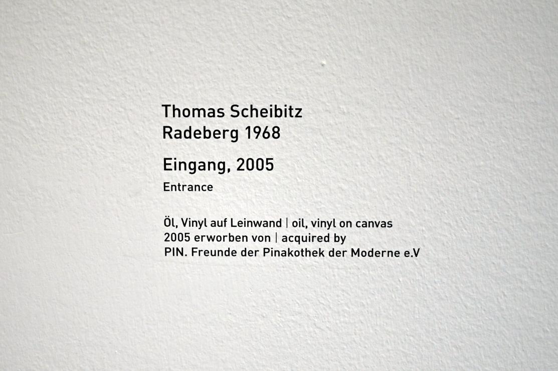Thomas Scheibitz (1994–2019), Eingang, München, Pinakothek der Moderne, Gang im Westflügel 2022, 2005, Bild 2/2