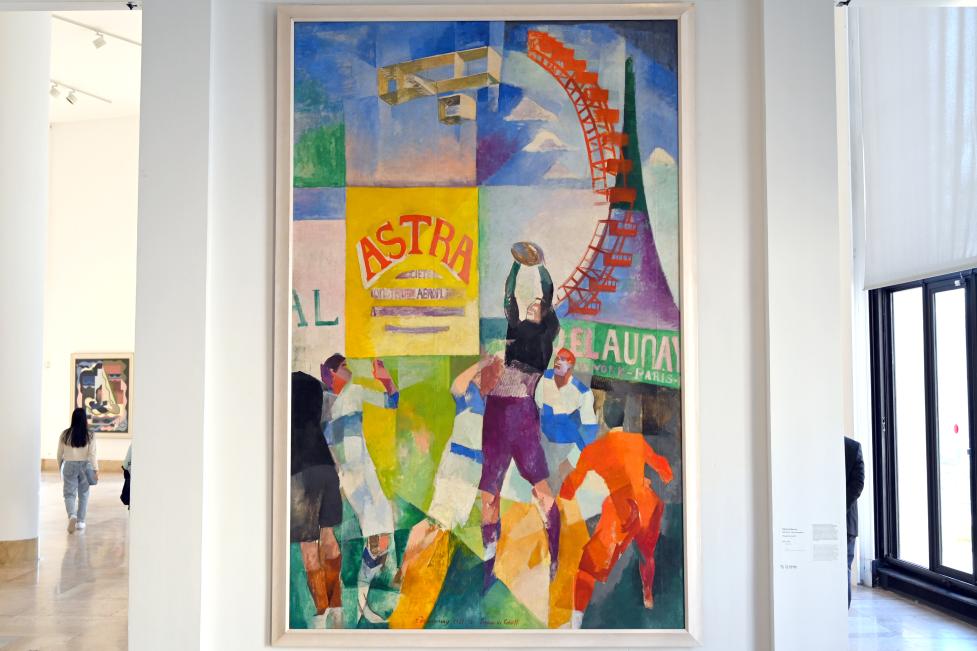 Robert Delaunay (1906–1938), Die Mannschaft von Cardiff, Paris, Musée d’art moderne de la Ville de Paris, Saal 1, 1912–1913