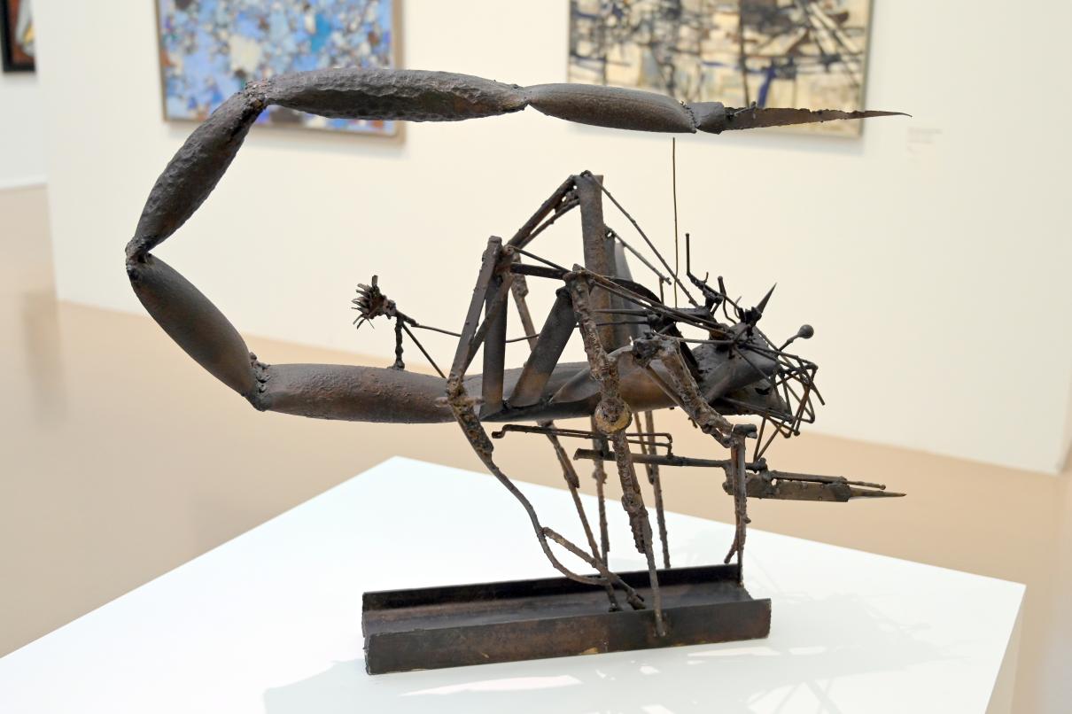 César Baldaccini (1955–1962), Skorpion, Paris, Musée d’art moderne de la Ville de Paris, Saal 7, 1955