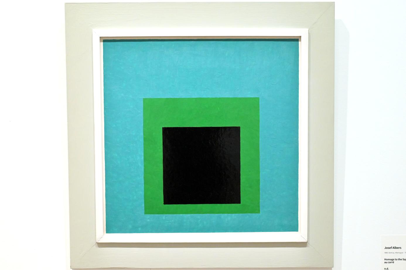 Josef Albers (1927–1967), Hommage an das Quadrat, Paris, Musée d’art moderne de la Ville de Paris, Saal 13, Undatiert, Bild 1/2