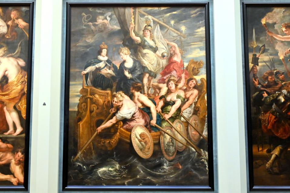Peter Paul Rubens (1598–1640), Die Herrschaft Ludwigs XIII. Die Königin übergibt die Regierung am 20. Oktober 1614 an den König, Paris, Musée du Louvre, Saal 801, 1. Viertel 17. Jhd., Bild 1/2