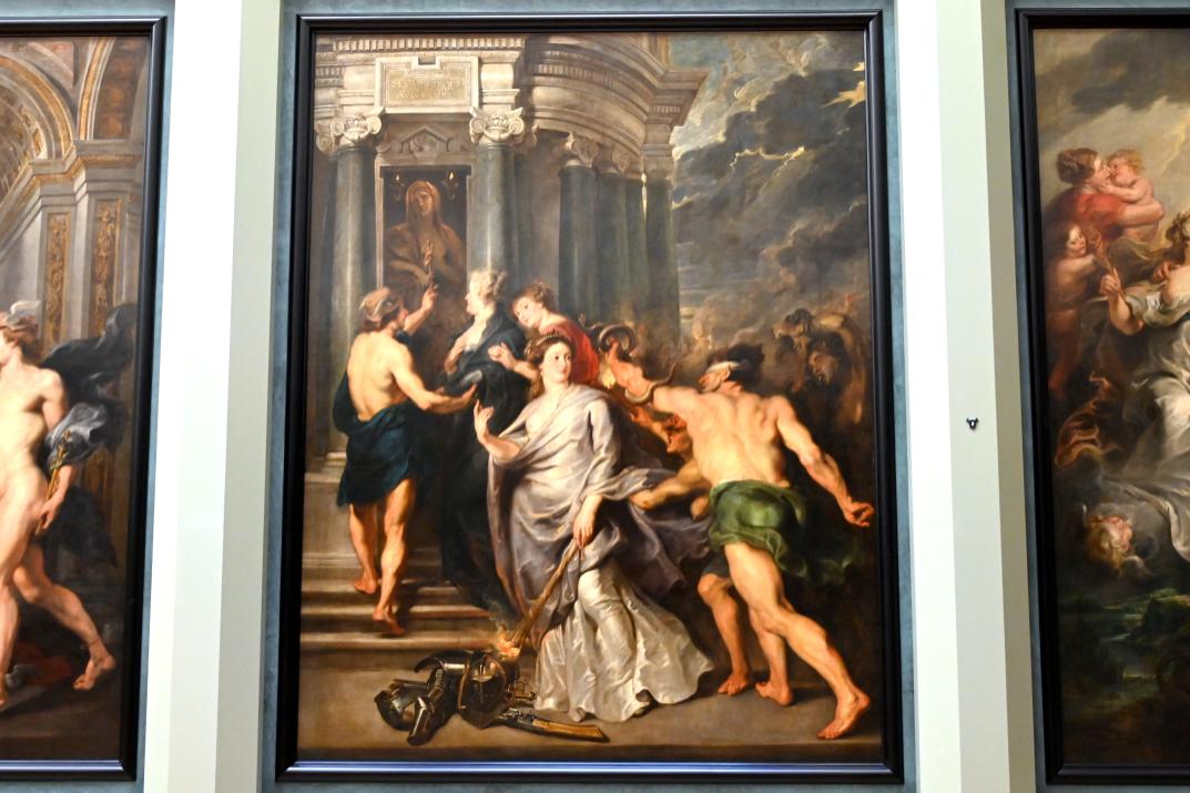 Peter Paul Rubens (1598–1640), Friedensschluss von Angers am 10. August 1620, Paris, Musée du Louvre, Saal 801, 1. Viertel 17. Jhd., Bild 1/2