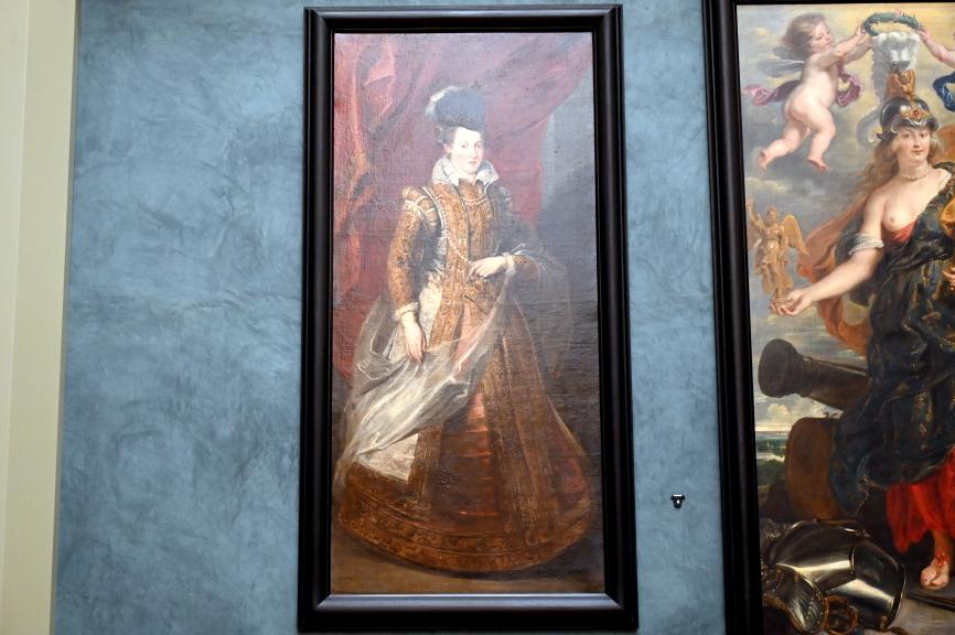 Peter Paul Rubens (1598–1640), Johanna von Österreich, Großherzogin der Toskana, Mutter von  Maria de' Medici, Paris, Musée du Louvre, Saal 801, 17. Jhd., Bild 1/2