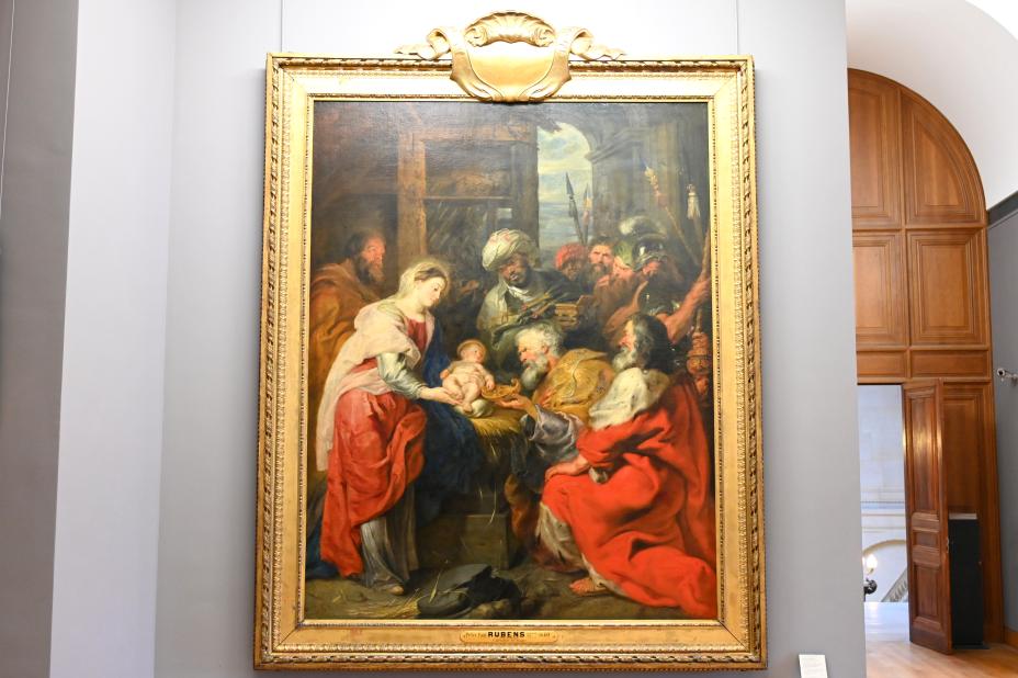 Peter Paul Rubens (1598–1640), Anbetung der Könige, Paris, Musée du Louvre, Saal 802, 1626–1627, Bild 1/2