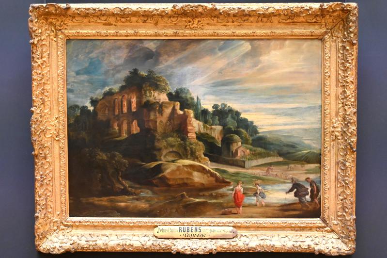 Peter Paul Rubens (1598–1640), Landschaft mit den Ruinen auf dem Palatin in Rom, Paris, Musée du Louvre, Saal 855, um 1614–1618, Bild 1/2
