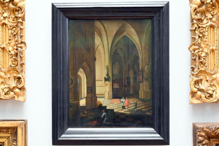 Peeter Neeffs der Ältere (Werkstatt) (Undatiert), Nachtschatten in einem Kircheninterieur, Paris, Musée du Louvre, Saal 857, Undatiert