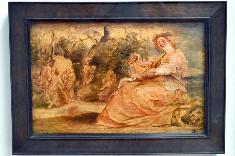 Peter Paul Rubens (1598–1640), Allegorie der Musik mit Apoll und dem Konzert der Musen, Paris, Musée du Louvre, Saal 856, um 1635–1636, Bild 1/2