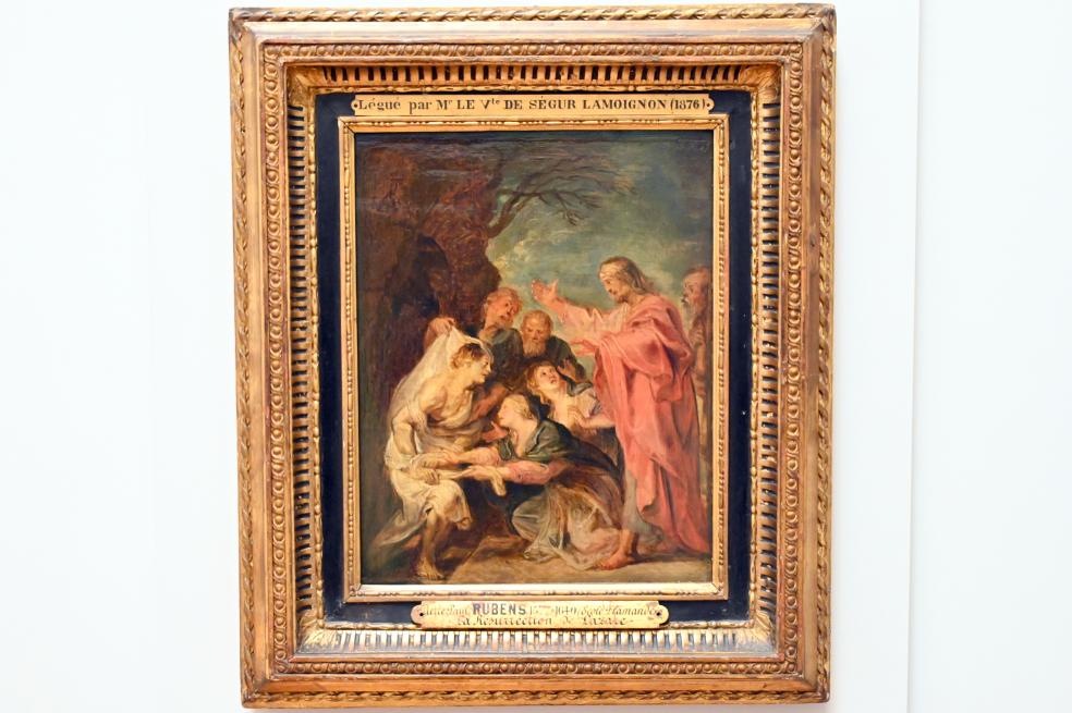 Peter Paul Rubens (Werkstatt) (1615–1635), Auferweckung des Lazarus, Paris, Musée du Louvre, Saal 856, um 1620, Bild 1/2