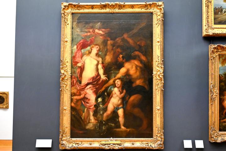 Anthonis (Anton) van Dyck (1614–1641), Venus bittet Vulkan um Waffen für ihren Sohn Aeneas, Paris, Musée du Louvre, Saal 850, um 1630–1632, Bild 1/2
