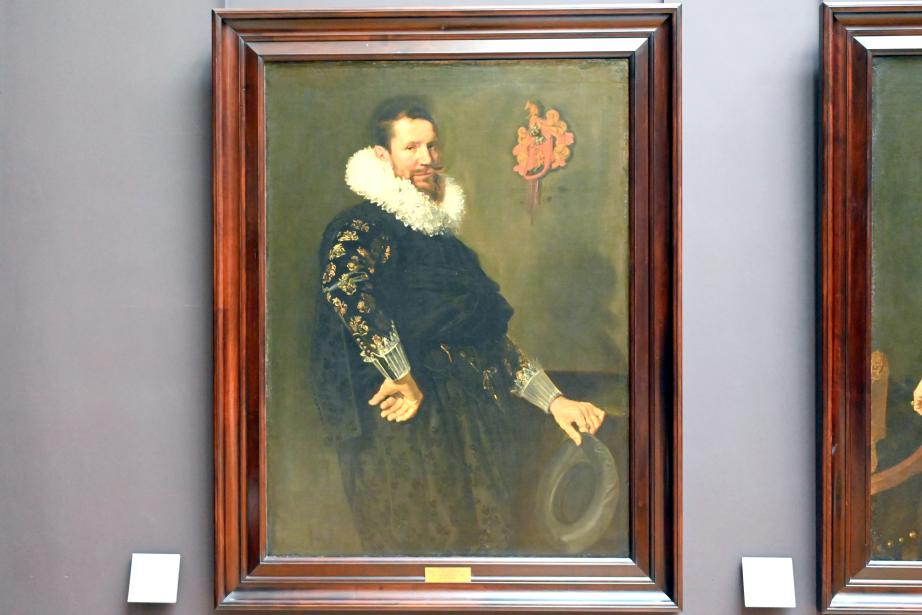 Frans Hals (1616–1664), Porträt des Paulus van Beresteyn (1582 – 1666), Rechtsanwalt in Haarlem, Paris, Musée du Louvre, Saal 846, um 1619–1620, Bild 1/2