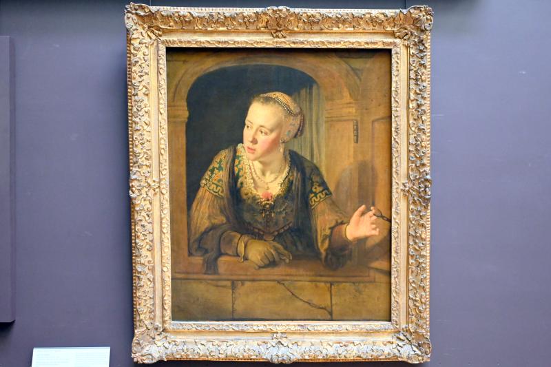Jan Victors (1640–1658), Personifikation des Alten Testaments (?) (Junge Frau am Fenster), Paris, Musée du Louvre, Saal 844, 1640