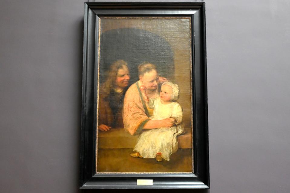 Aert de Gelder (1682–1721), Familienporträt, Paris, Musée du Louvre, Saal 844, um 1720–1722, Bild 1/2