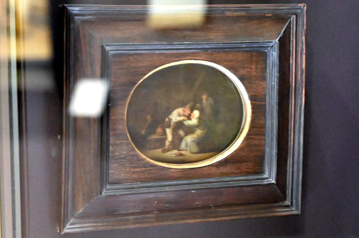Adriaen van Ostade (1635–1670), Späte Liebe (Interieur mit einem gealterten Liebespaar), Paris, Musée du Louvre, Saal 842, um 1630–1640, Bild 1/2