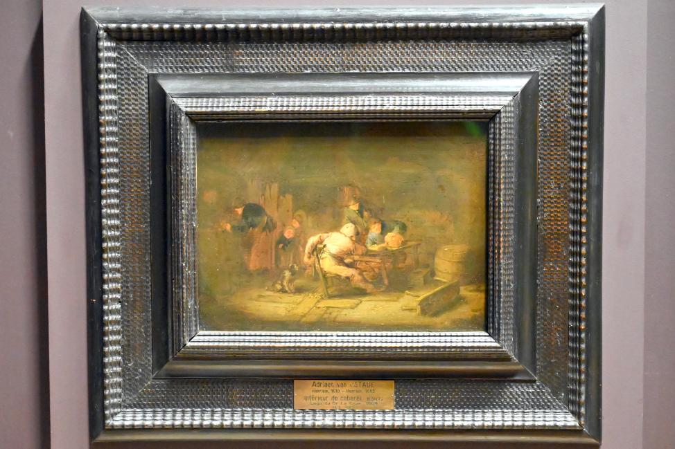 Adriaen van Ostade (1635–1670), In der Schenke, Paris, Musée du Louvre, Saal 840, um 1636, Bild 1/2