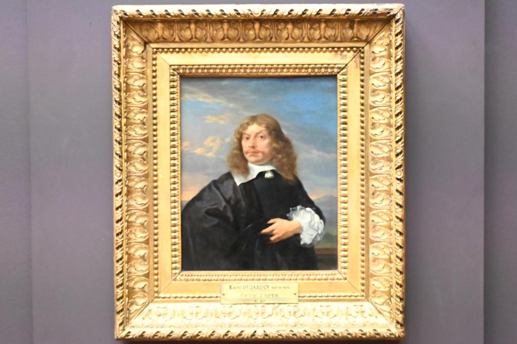 Karel Dujardin (1652–1675), Porträt eines Mannes, Paris, Musée du Louvre, Saal 837, 1657