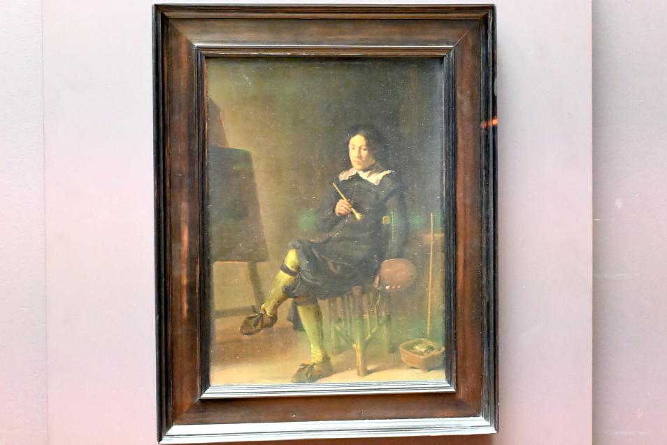Cornelis Saftleven (1629–1681), Porträt eines jungen Malers, vielleicht Hermann Saftleven (1609-1685), Bruder des Künstlers, Paris, Musée du Louvre, Saal 837, 1629, Bild 1/2