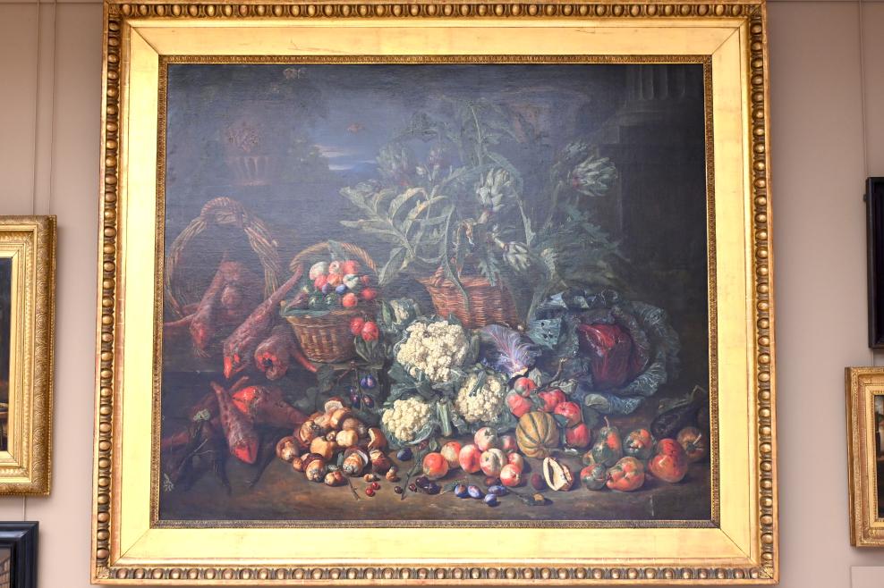 Pieter Snyers (1725), Stillleben mit Obst und Gemüse, Paris, Musée du Louvre, Saal 902, Undatiert, Bild 1/2