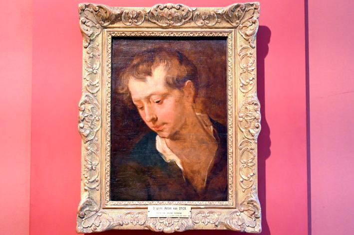 Anthonis (Anton) van Dyck (Nachahmer) (1619–1641), Kopf eines jungen Mannes, Paris, Musée du Louvre, Saal 903, nach 1618, Bild 1/2