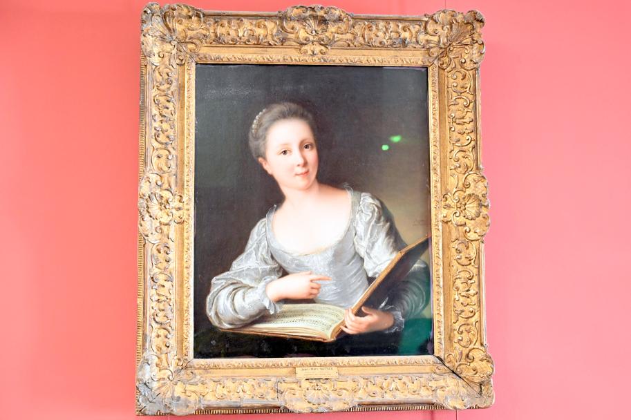 Jean-Marc Nattier (1719–1756), Porträt einer jungen Frau, Paris, Musée du Louvre, Saal 903, 1719