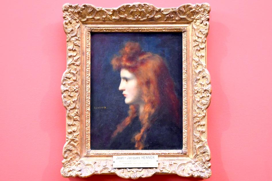 Jean-Jacques Henner (1897), Porträt der Hélène Loeb (1883-1946), zukünftige Madame Victor Lyon, Paris, Musée du Louvre, Saal 903, 1897