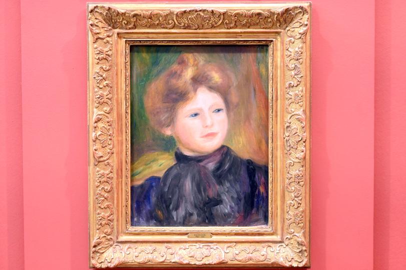 Auguste Renoir (Pierre-Auguste Renoir) (1866–1918), Porträt einer Frau, Paris, Musée du Louvre, Saal 903, um 1890–1895