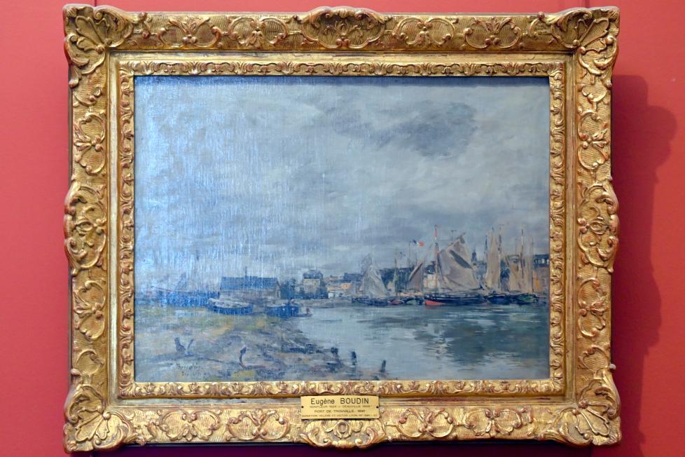 Eugène Boudin (1856–1895), Hafen von Trouville, Paris, Musée du Louvre, Saal 903, 1891