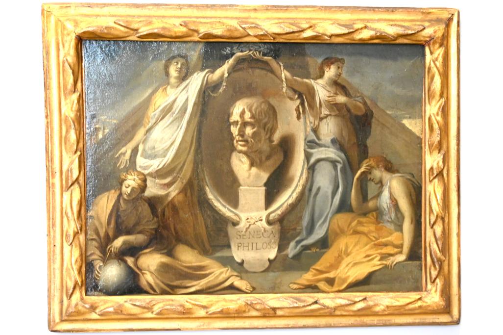 Charles Le Brun (1640–1689), Das Grab des römischen Philosophen Seneca, Paris, Musée du Louvre, Saal 911, um 1640, Bild 1/2