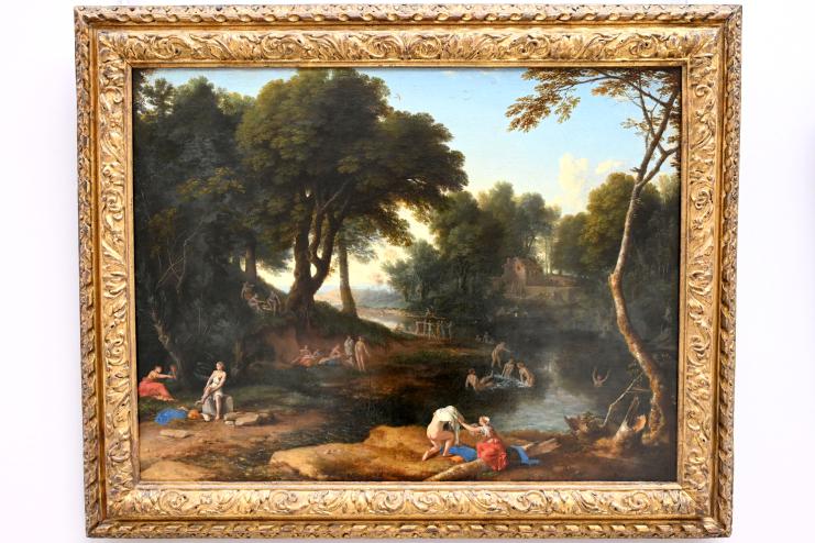 Laurent de La Hyre (1625–1653), Landschaft mit Badenden, Paris, Musée du Louvre, Saal 911, 1653, Bild 1/2