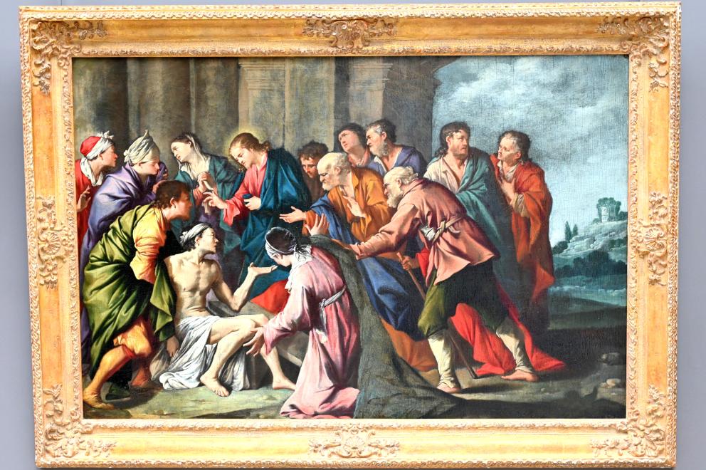 Jean Le Clerc (1622), Auferweckung des Lazarus, Paris, Musée du Louvre, Saal 912, um 1621–1623, Bild 1/2