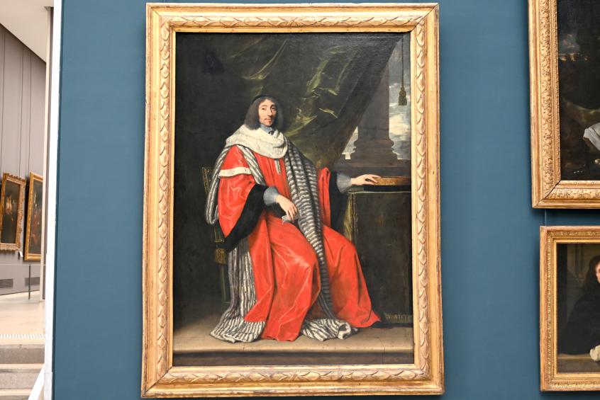 Philippe de Champaigne (1629–1668), Porträt des Jean-Antoine de Mesme (1598-1673), Präsident des Pariser Parlaments, Paris, Musée du Louvre, Saal 913, 1653, Bild 1/2