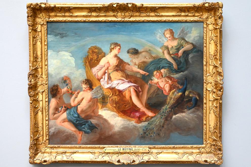 François Lemoyne (1720–1730), Juno, Iris und Zephyr, Paris, Musée du Louvre, Saal 917, 1720–1724, Bild 1/2