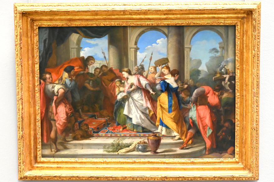 Nicolas Vleughels (1716–1728), Salomo und die Königin von Saba, Paris, Musée du Louvre, Saal 918, 1728
