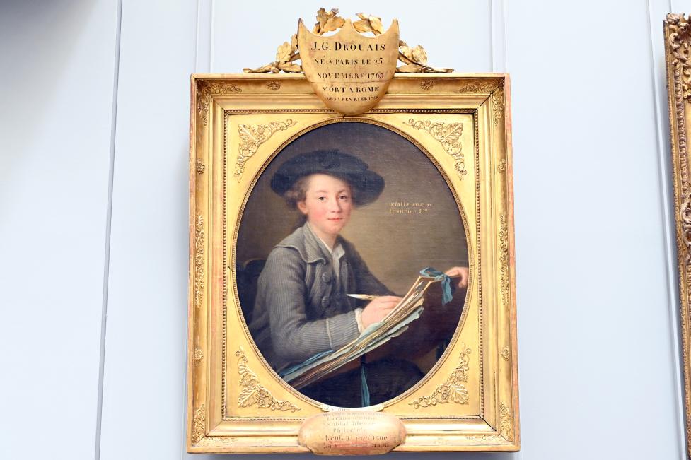 Catherine Lusurier (1778), Der Maler Germain-Jean Drouais (1763-1788) im Alter von fünfzehn Jahren, Paris, Musée du Louvre, Saal 920, um 1778, Bild 1/2