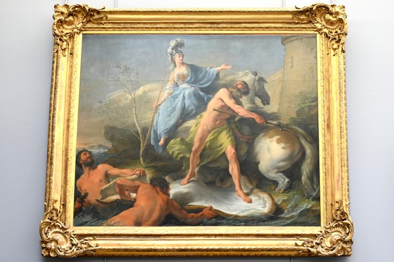 Noël Hallé (1748–1772), Der Streit zwischen Minerva und Neptun, Paris, Musée du Louvre, Saal 927, 1748