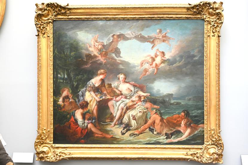 François Boucher (1728–1800), Raub der Europa, Paris, Musée du Louvre, Saal 927, 1747, Bild 1/2