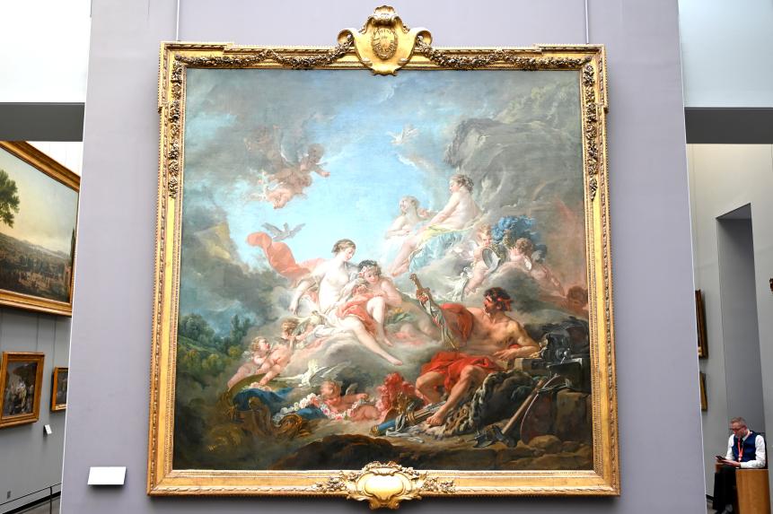 François Boucher (1728–1800), Venus in der Schmiede des Vulkan, Paris, Musée du Louvre, Saal 927, 1757, Bild 1/2