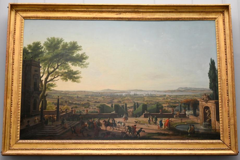 Claude Joseph Vernet (1742–1774), Stadt und Hafen von Toulon, Paris, Musée du Louvre, Saal 928, 1756, Bild 1/2