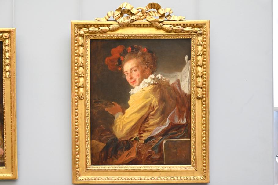 Jean-Honoré Fragonard (1751–1784), Fantasiefigur (Früher falsch als Porträt des Denis Diderot benannt), Paris, Musée du Louvre, Saal 929, um 1769, Bild 1/2