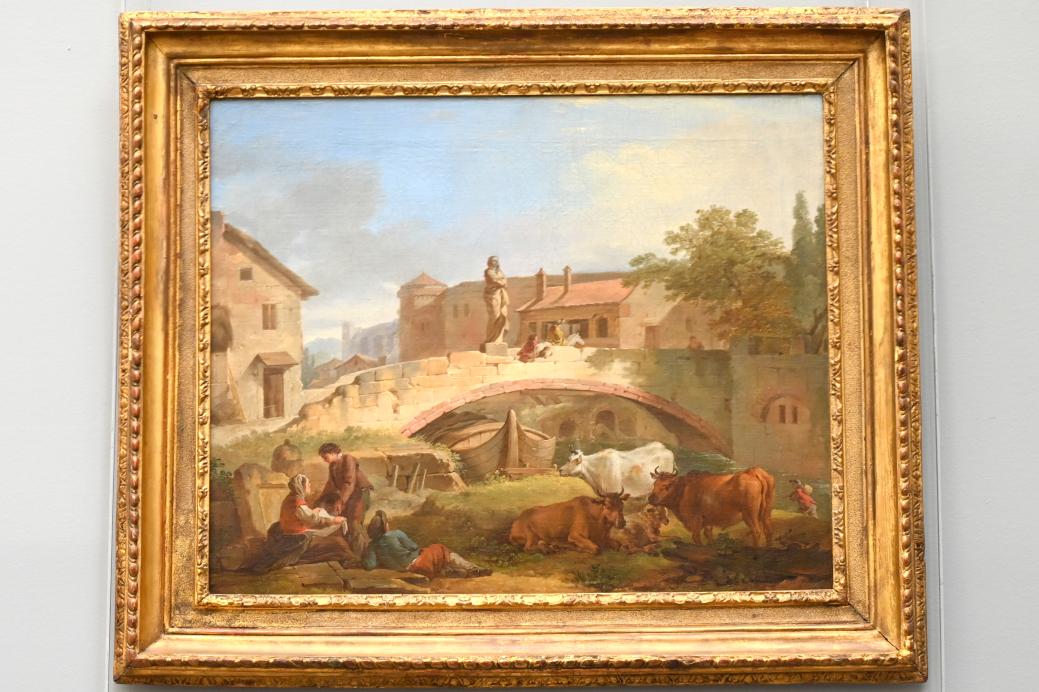 Jean-Baptiste-Marie Pierre (1740–1749), Italienisches Dorf, Paris, Musée du Louvre, Saal 929, 1749, Bild 1/2