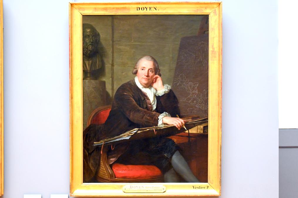 Antoine Vestier (1781–1785), Porträt des Malers Gabriel François Doyen (1726-1806), Paris, Musée du Louvre, Saal 932, 1781, Bild 1/2