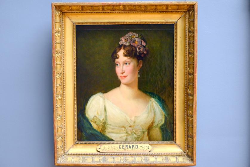 François Gérard (1794–1824), Porträt der Marie-Louise von Österreich, Kaiserin der Franzosen von 1810 bis 1814, Paris, Musée du Louvre, Saal 935, 1810, Bild 1/2