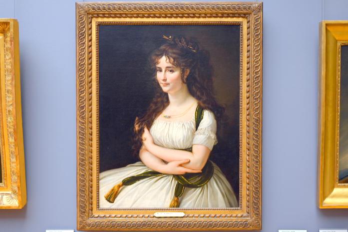Antoine-Jean Gros (1795–1826), Porträt der Madame Pasteur, geborene Madeleine Alexandre (1773-1841), Paris, Musée du Louvre, Saal 935, 1795–1796, Bild 1/2