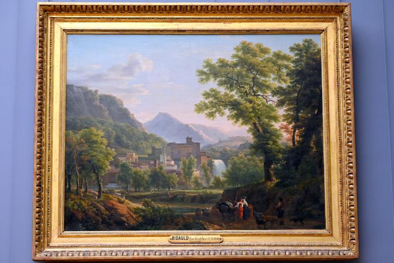 Jean-Joseph-Xavier Bidauld (1788–1818), Blick auf die Isola del Liri, in der Nähe von Sora, Paris, Musée du Louvre, Saal 935, 1792–1793, Bild 1/2