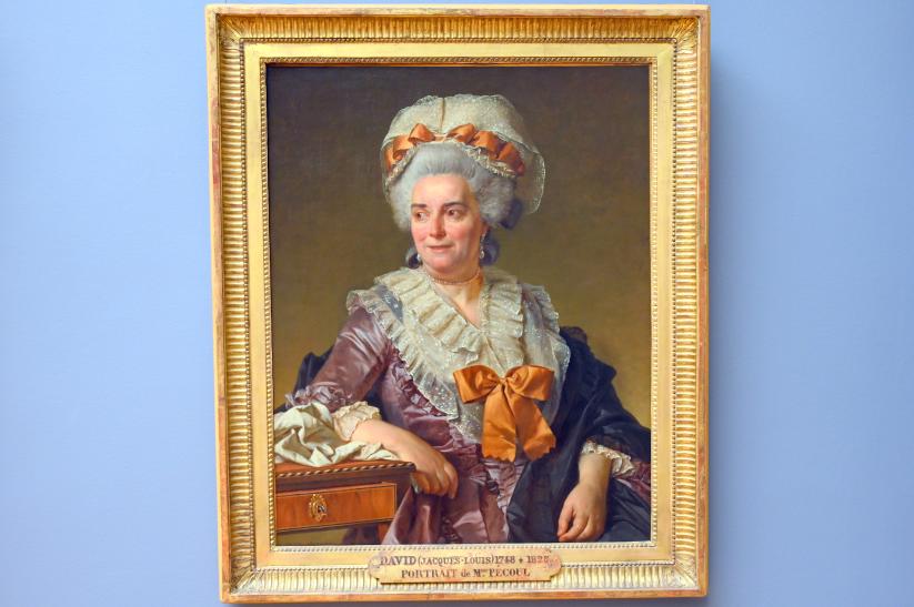 Jacques-Louis David (1782–1824), Porträt der Madame Charles-Pierre Pécoul, der Schwiegermutter des Künstlers, Paris, Musée du Louvre, Saal 935, 1784, Bild 1/2