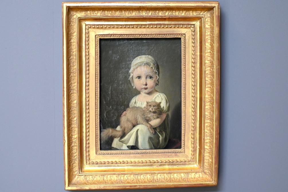 Louis-Léopold Boilly (1790–1818), Porträt des Gabrielle Arnault (1811-1872), Tochter von Antoine-Vincent Arnault, Paris, Musée du Louvre, Saal 938, um 1814