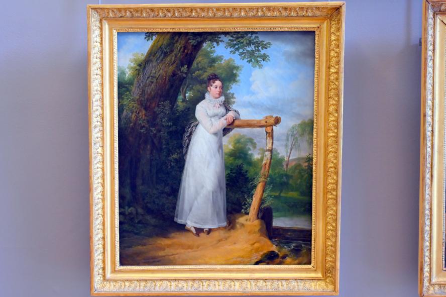 Horace Vernet (1810–1833), Porträt der Madame Philippe Lenoir, geborene Marie-Aspasie Jousserand (1792-1874), Paris, Musée du Louvre, Saal 938, 1814