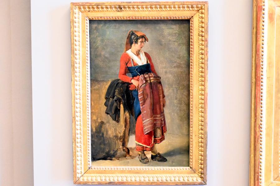 Achille Etna Michallon (1816–1822), Bäuerin aus der Umgebung Roms, Paris, Musée du Louvre, Saal 939, um 1820–1821, Bild 1/2