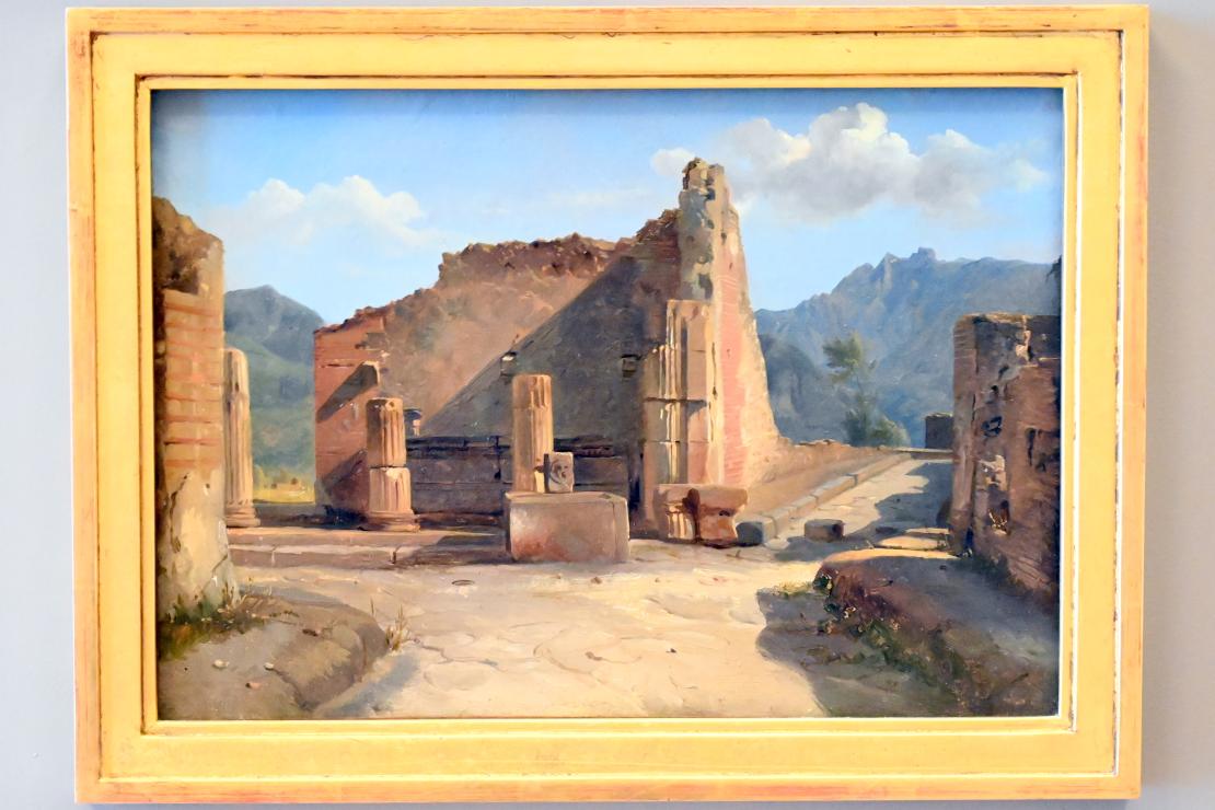 Achille Etna Michallon (1816–1822), Das Forum von Pompeji (in der Nähe von Neapel, Italien), Paris, Musée du Louvre, Saal 939, 1819, Bild 1/2