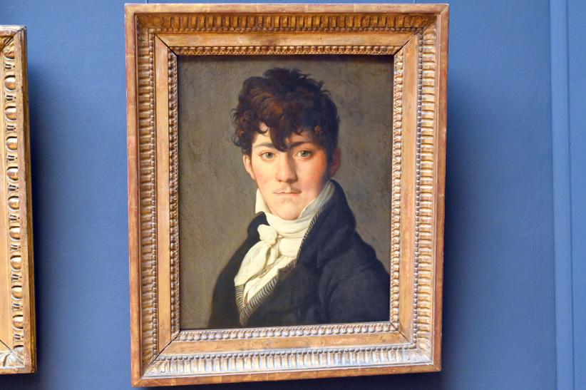 Jean-Auguste-Dominique Ingres (1805–1856), Vermutliches Porträt von Auguste François, Maler und Marineoffizier (gestorben 1812) (auch bekannt als Talmas Neffe), Paris, Musée du Louvre, Saal 940, um 1805